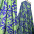 EXCLUSIVE 90% Linen 10% Silk – 'Floral Hero' | Cobalt & Green Tea